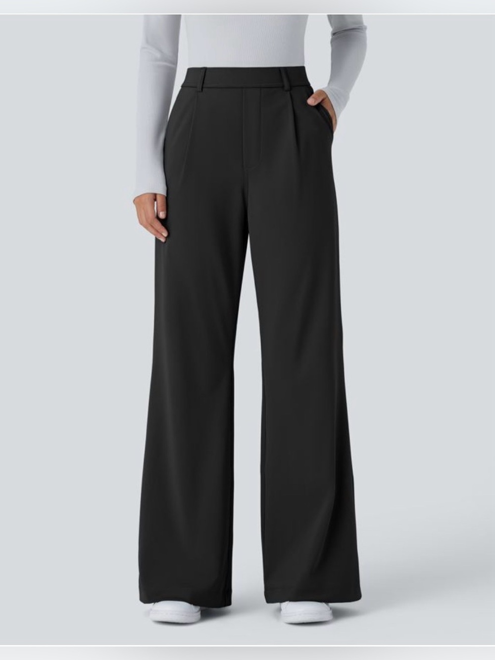 Halara Flex DayStretch High Waisted Pocket Work Flare Pants - NEW - Size Large